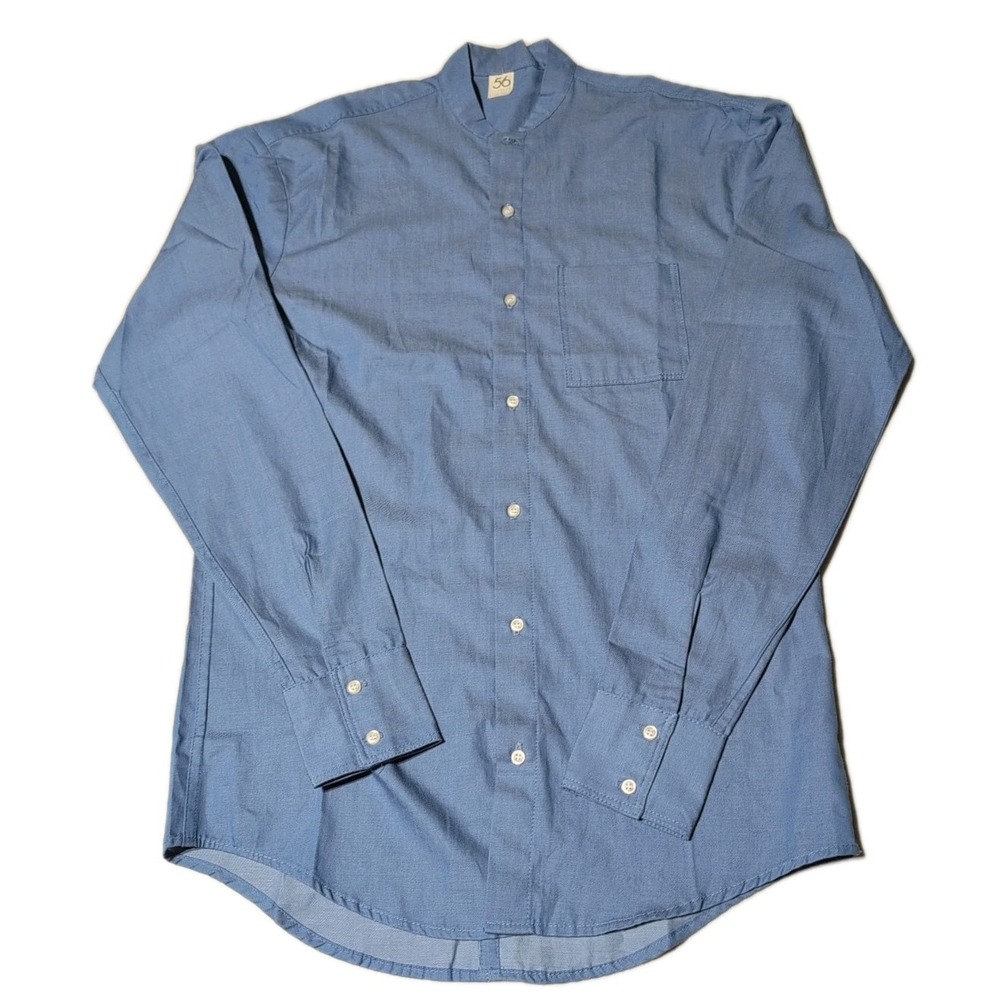 56° Men's S Colorless Shirt Modern Button-up Casual Lightweight Cotton...